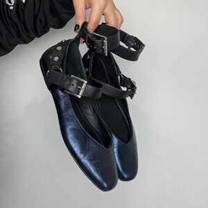 Rebecca Minkoff Vivica Harness Studded Ballet Flats